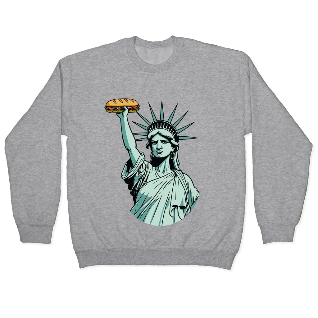 Statue of Liberty Sandwich Guy DC Crewneck Unisex