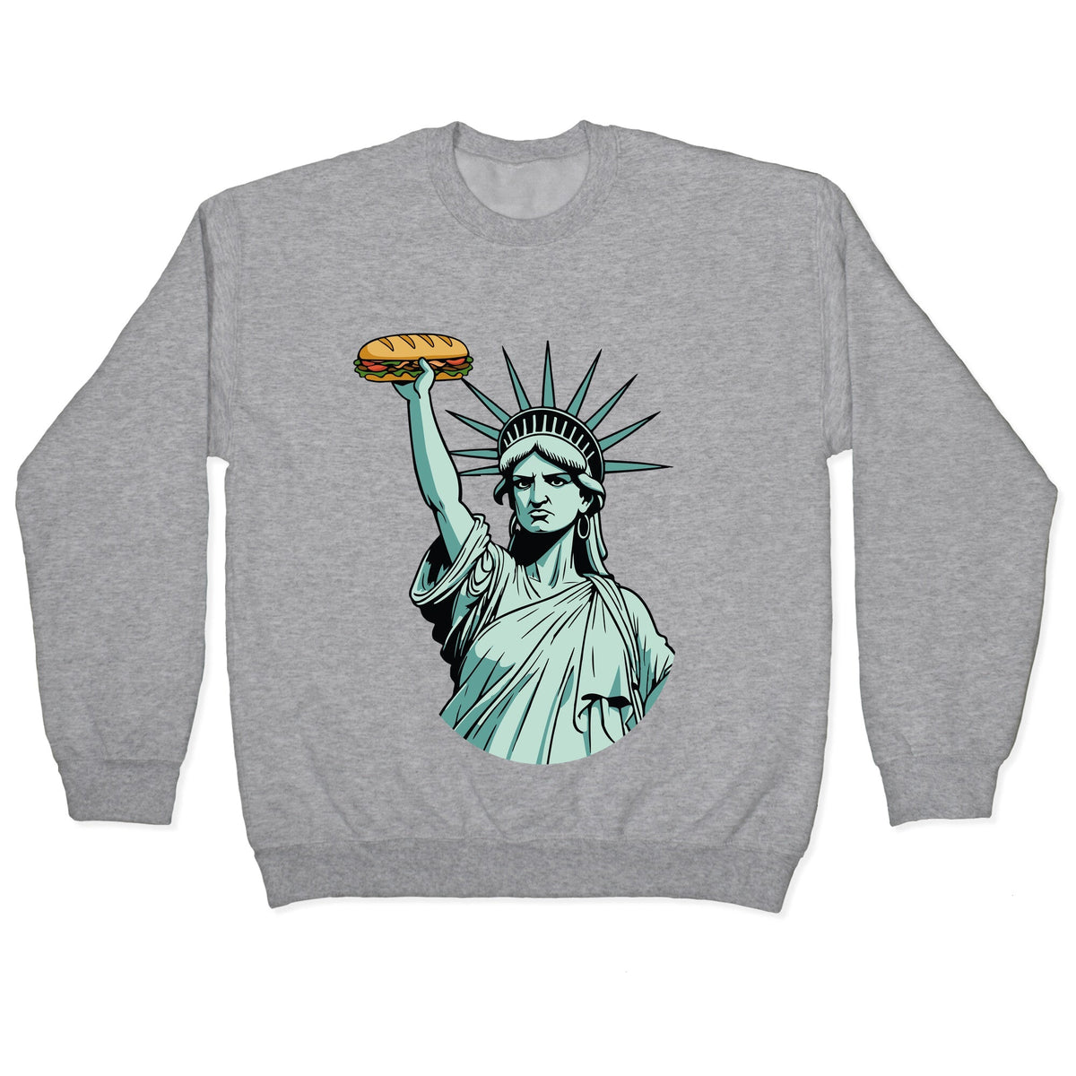 Statue of Liberty Sandwich Guy DC Crewneck Unisex