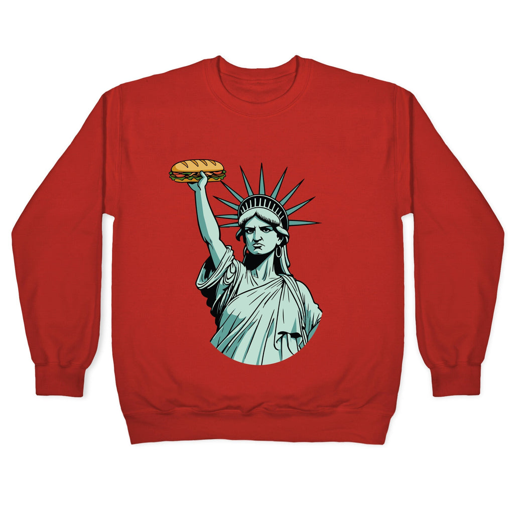 Statue of Liberty Sandwich Guy DC Crewneck Unisex