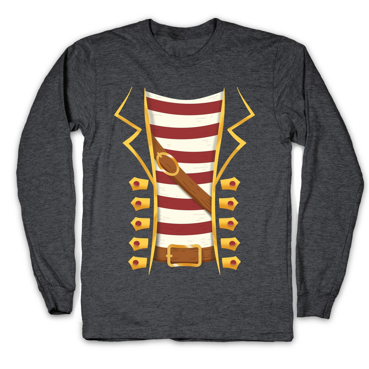Buccaneer Halloween Pirate Costume Longsleeve Tee Unisex