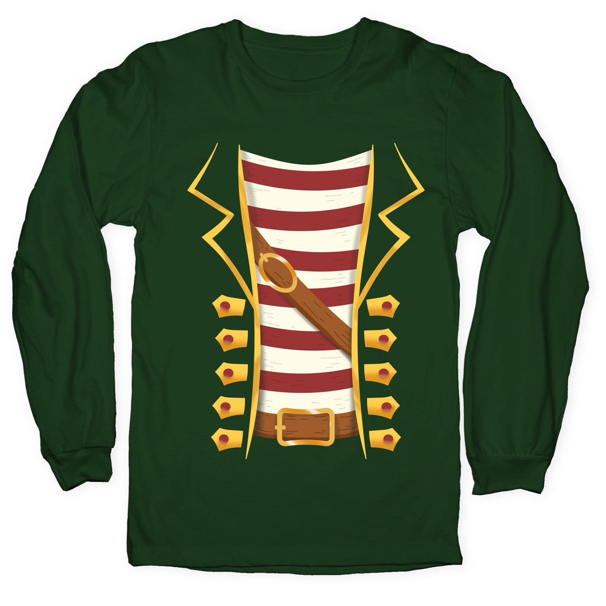 Buccaneer Halloween Pirate Costume Longsleeve Tee Unisex