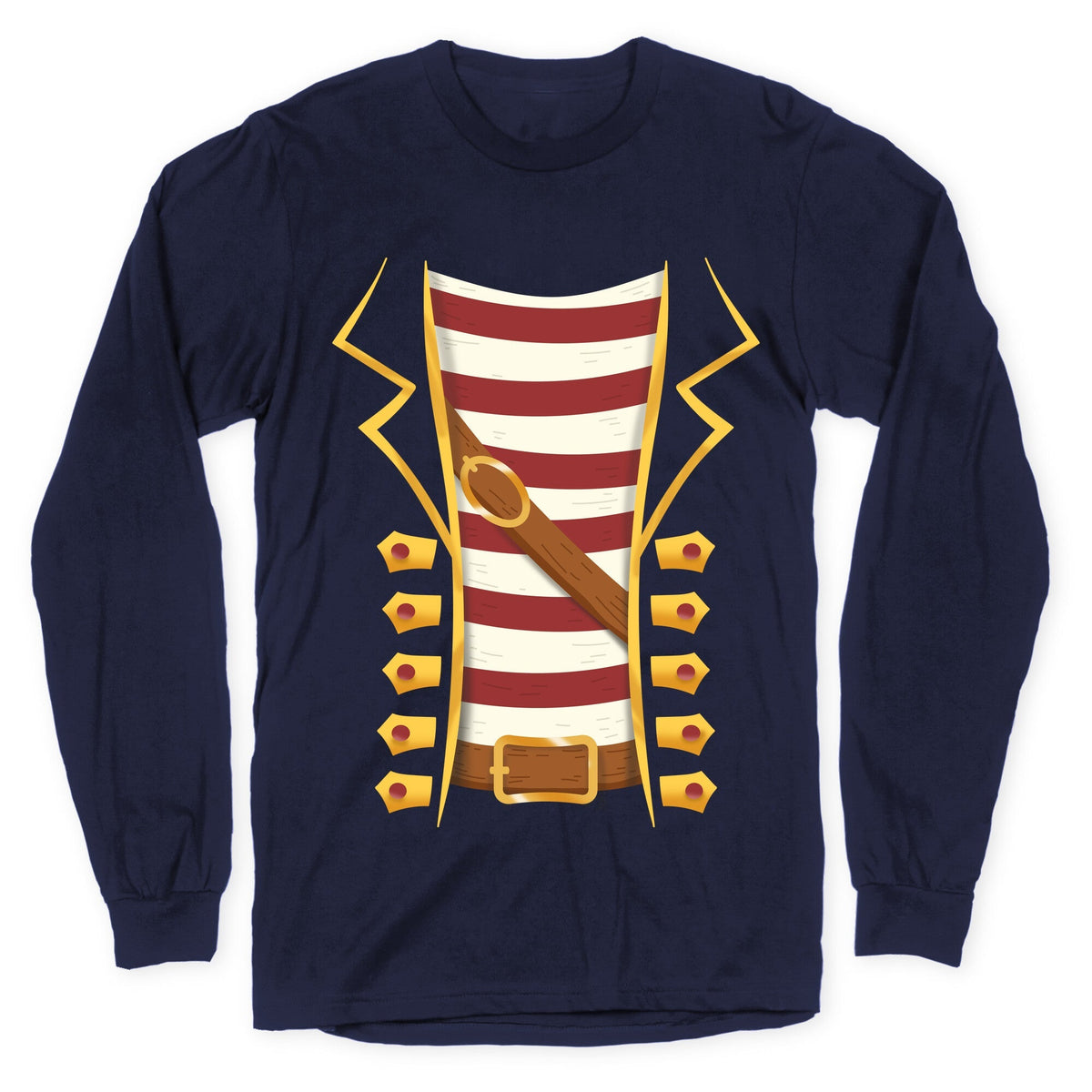 Buccaneer Halloween Pirate Costume Longsleeve Tee Unisex