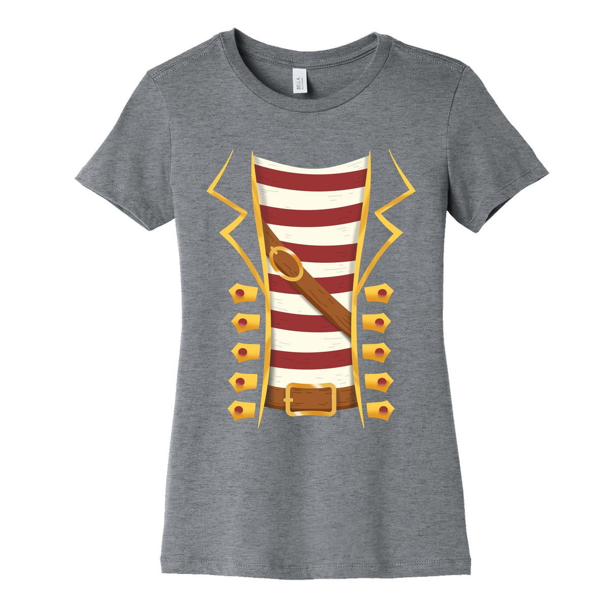 Buccaneer Halloween Pirate Costume Womens Cotton Tee Unisex