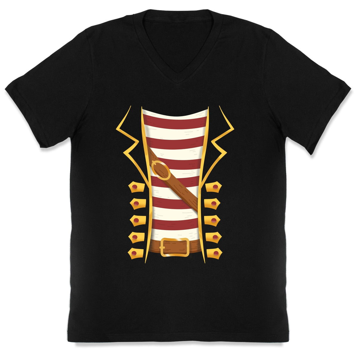 Buccaneer Halloween Pirate Costume V-Neck Unisex
