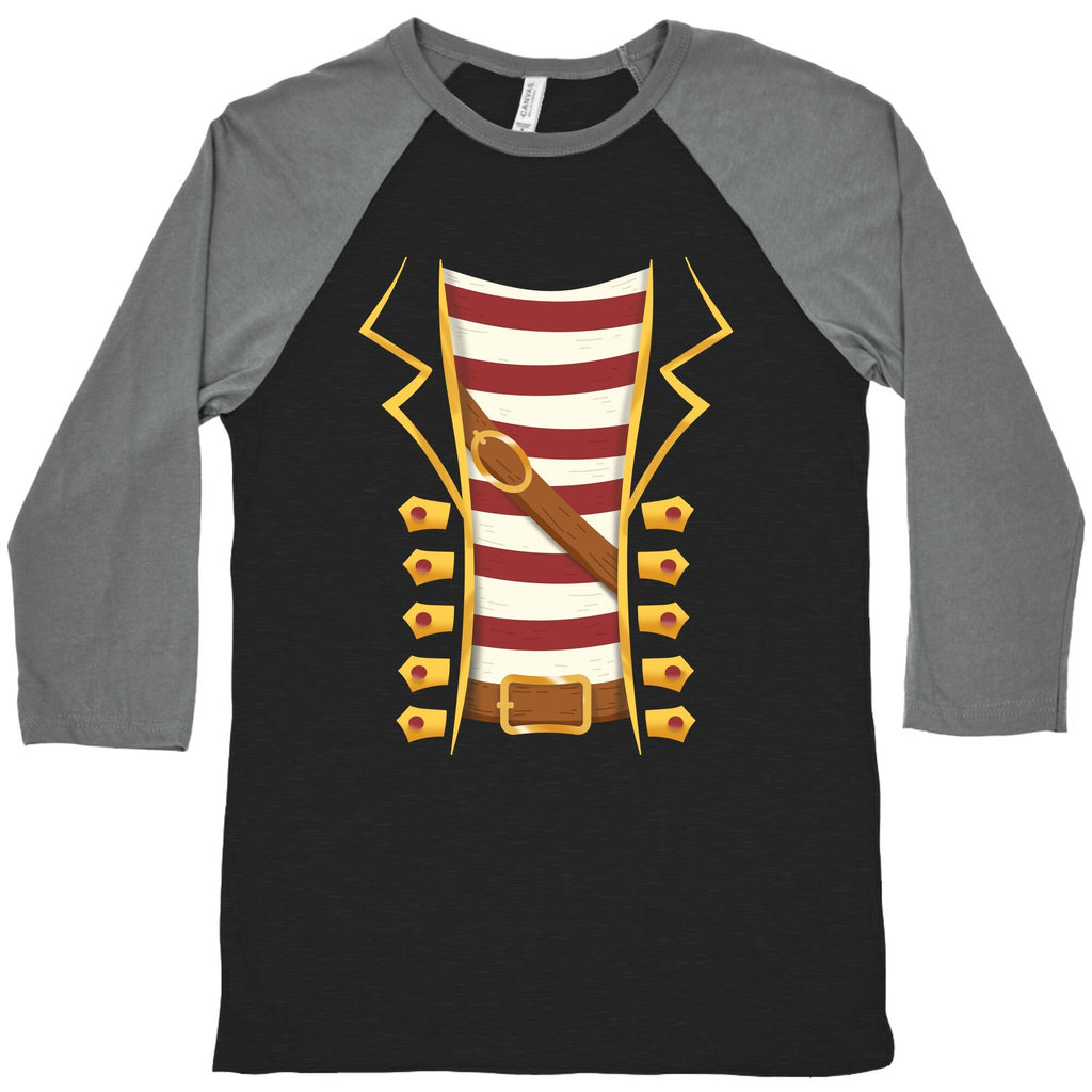 Buccaneer Halloween Pirate Costume Baseball Tee Unisex