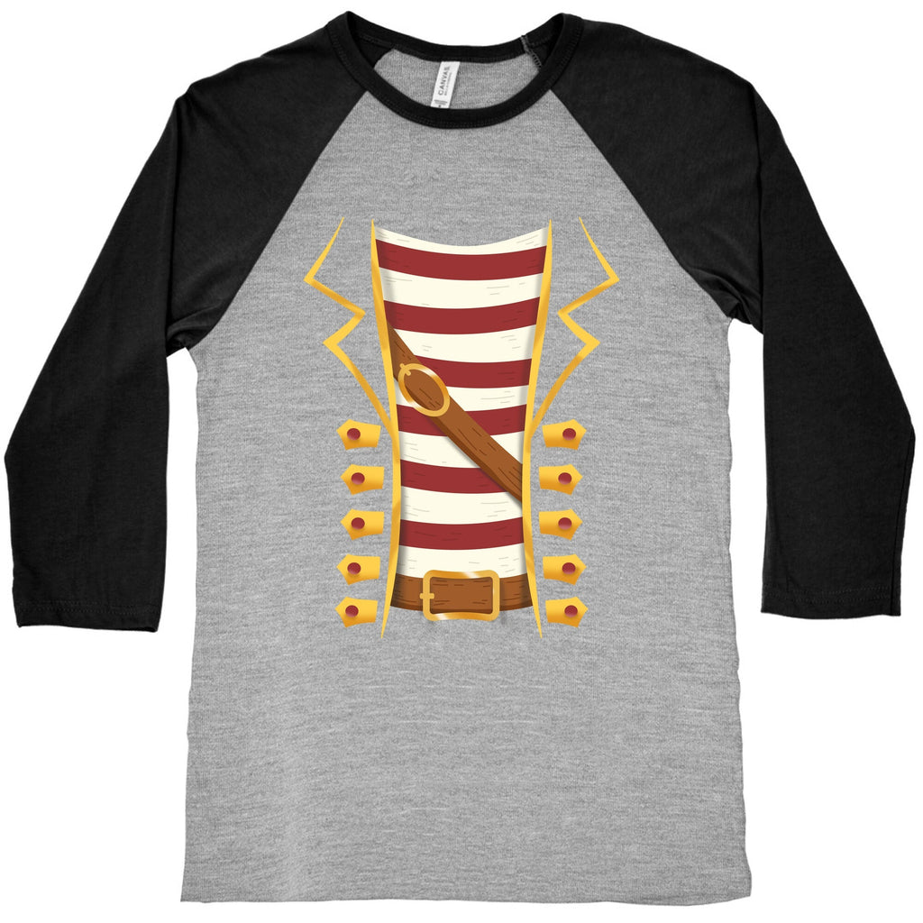 Buccaneer Halloween Pirate Costume Baseball Tee Unisex