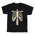 Skeleton Rib Cage Halloween Costume Kids Tee Unisex
