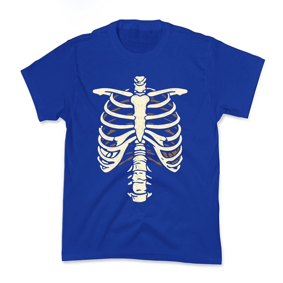 Skeleton Rib Cage Halloween Costume Kids Tee Unisex