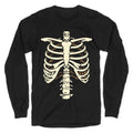 Skeleton Rib Cage Halloween Costume Longsleeve Tee Unisex