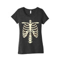 Skeleton Rib Cage Halloween Costume Womens Triblend Tee Unisex