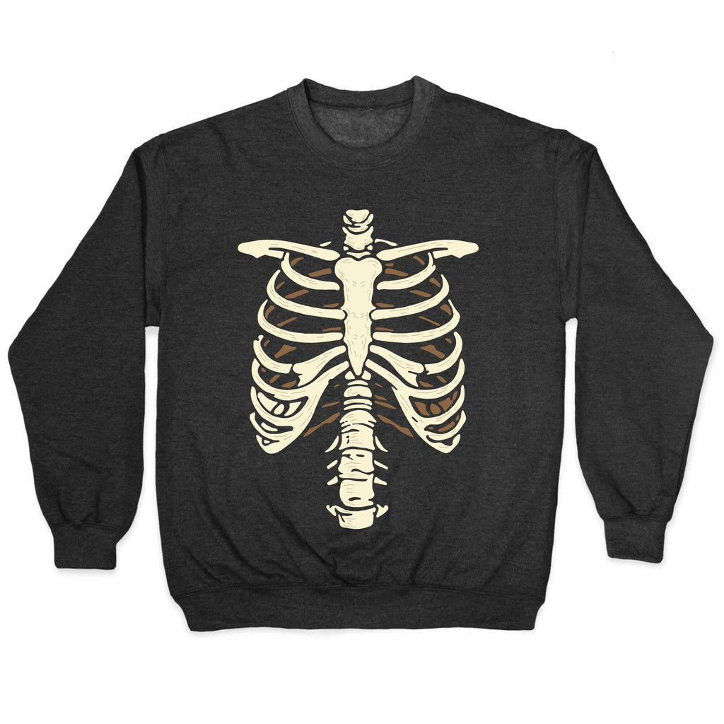 Skeleton Rib Cage Halloween Costume Crewneck Unisex