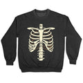 Skeleton Rib Cage Halloween Costume Crewneck Unisex