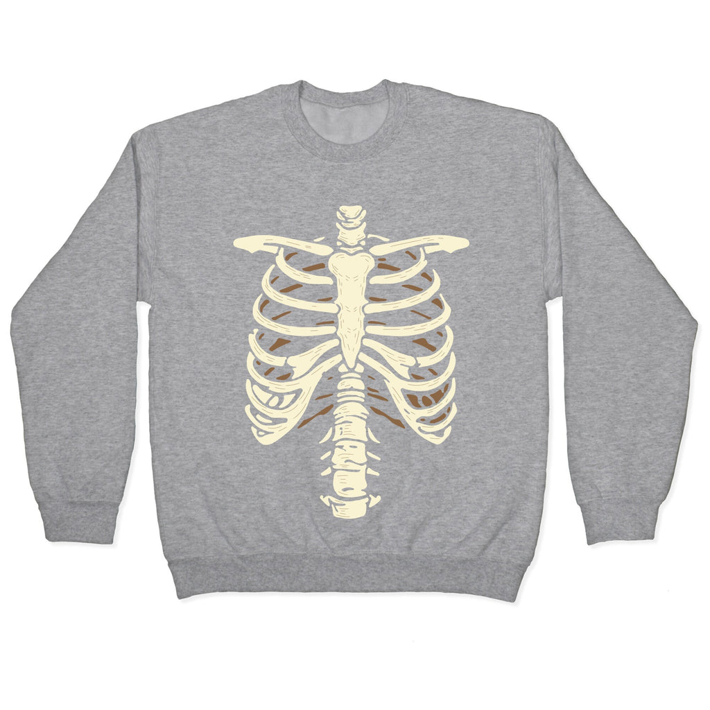 Skeleton Rib Cage Halloween Costume Crewneck Unisex
