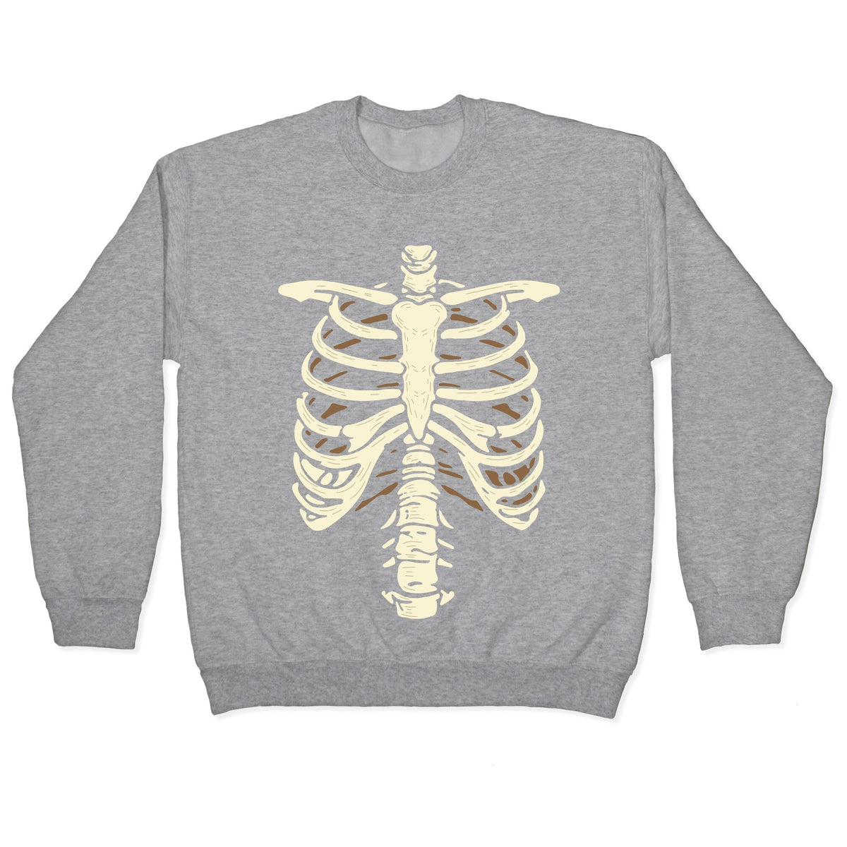 Skeleton Rib Cage Halloween Costume Crewneck Unisex