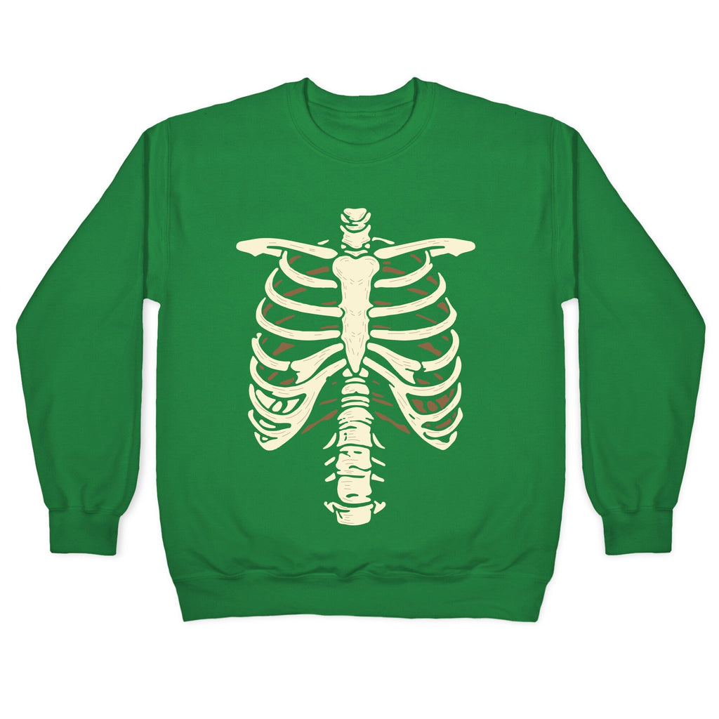 Skeleton Rib Cage Halloween Costume Crewneck Unisex