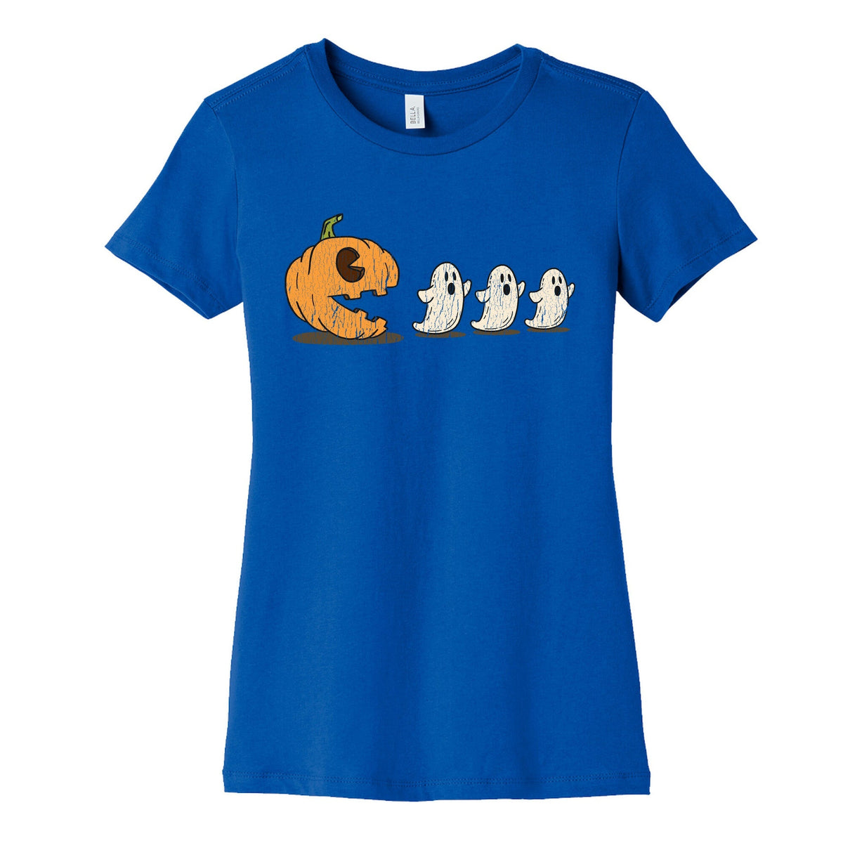 Halloween Pumpkin Ghost Game Womens Cotton Tee Unisex