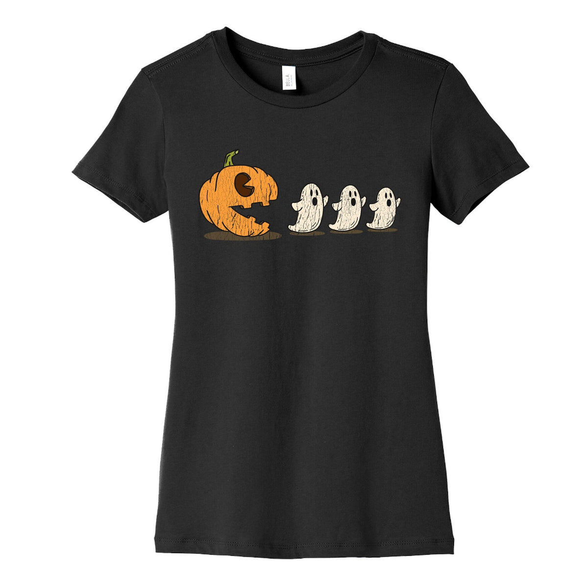 Halloween Pumpkin Ghost Game Womens Cotton Tee Unisex