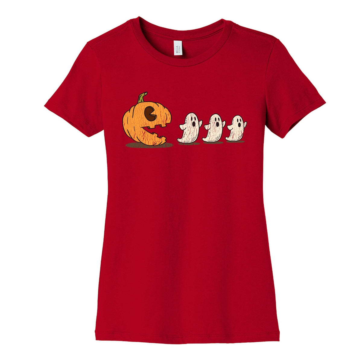 Halloween Pumpkin Ghost Game Womens Cotton Tee Unisex
