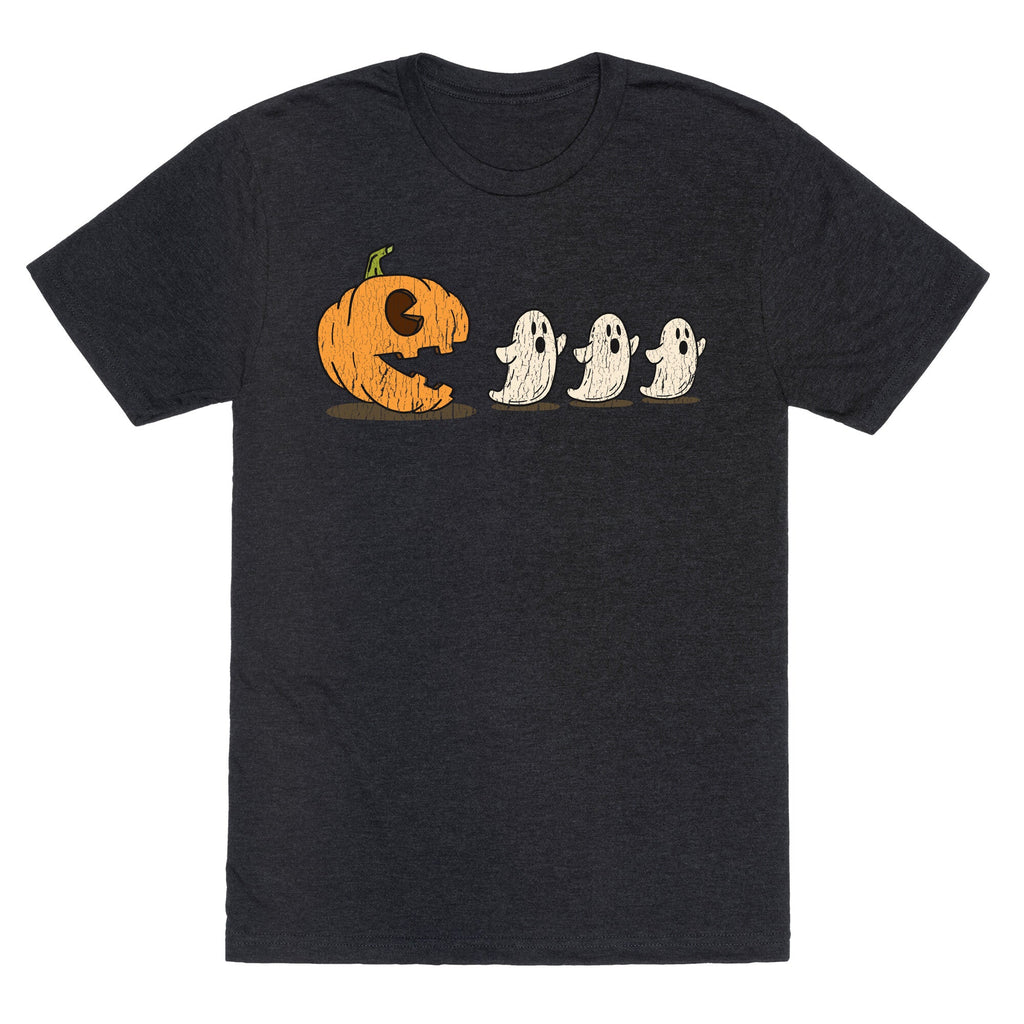 Halloween Pumpkin Ghost Game Unisex Triblend Tee Unisex
