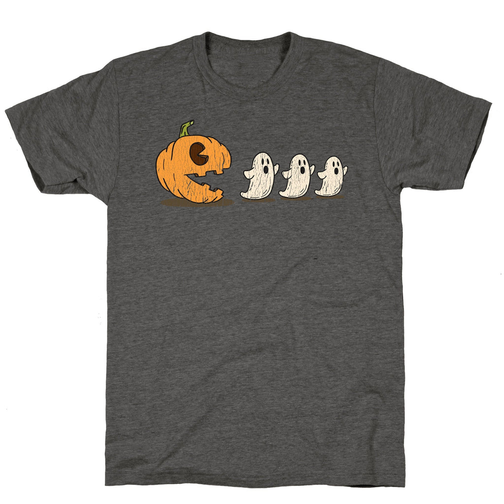 Halloween Pumpkin Ghost Game Unisex Triblend Tee Unisex