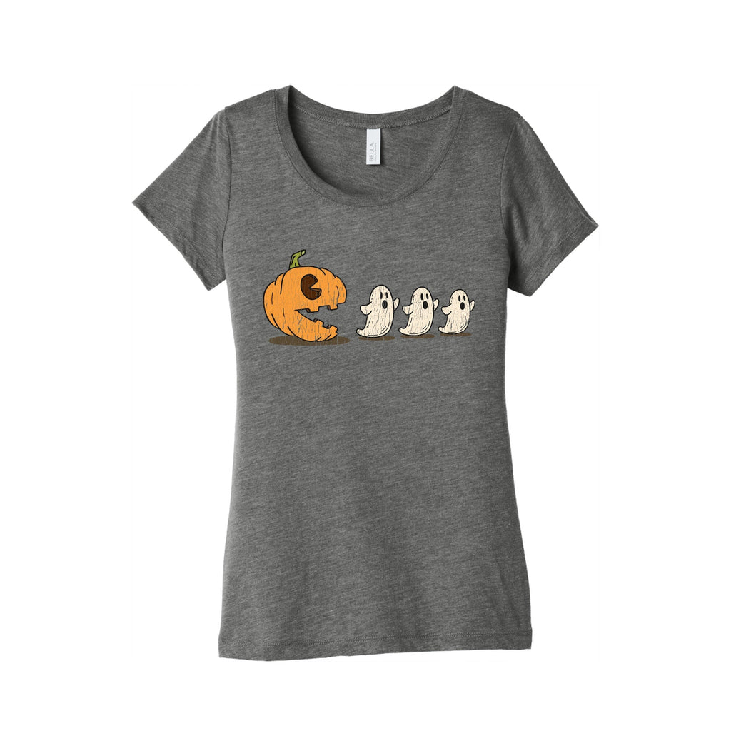 Halloween Pumpkin Ghost Game Womens Triblend Tee Unisex