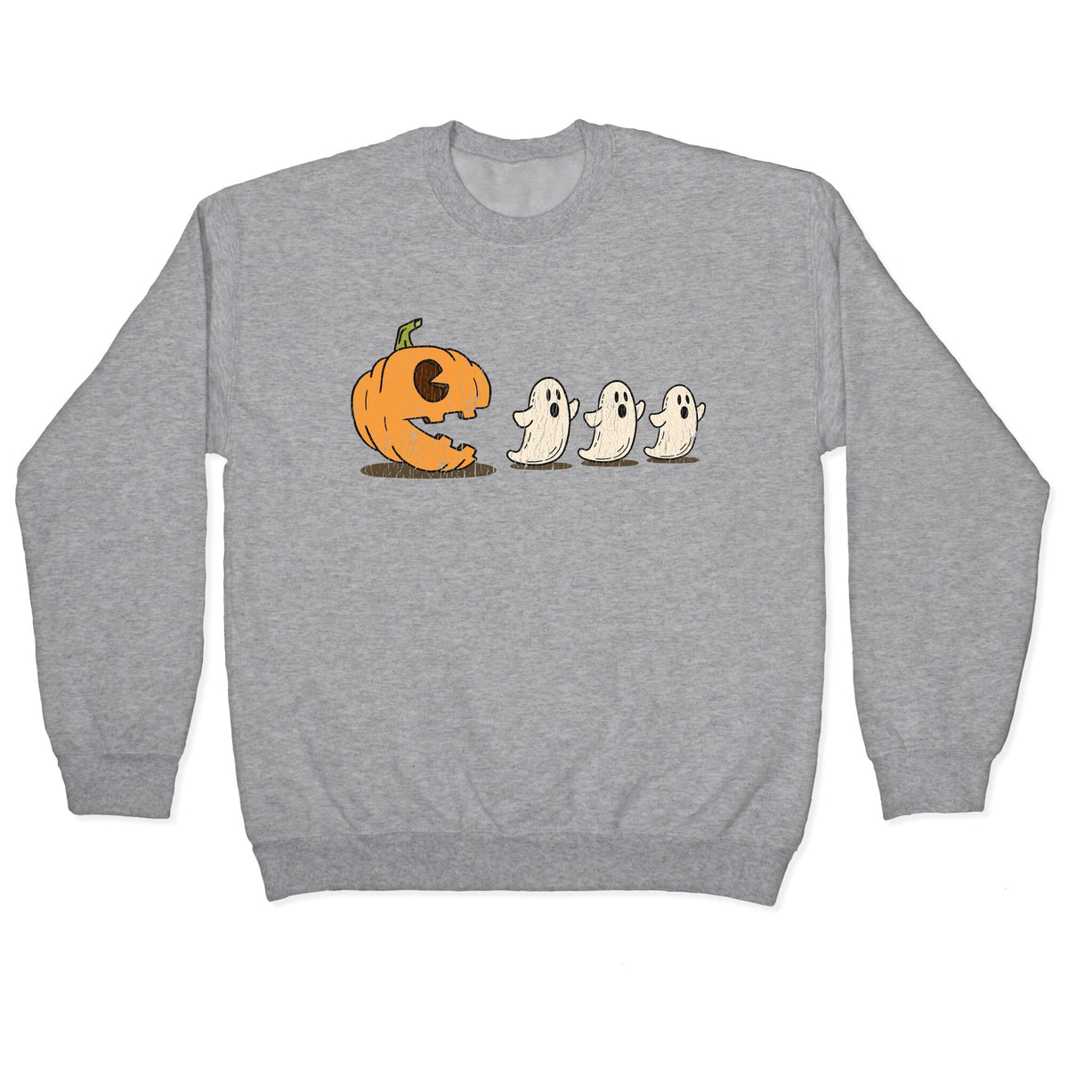 Halloween Pumpkin Ghost Game Crewneck Unisex