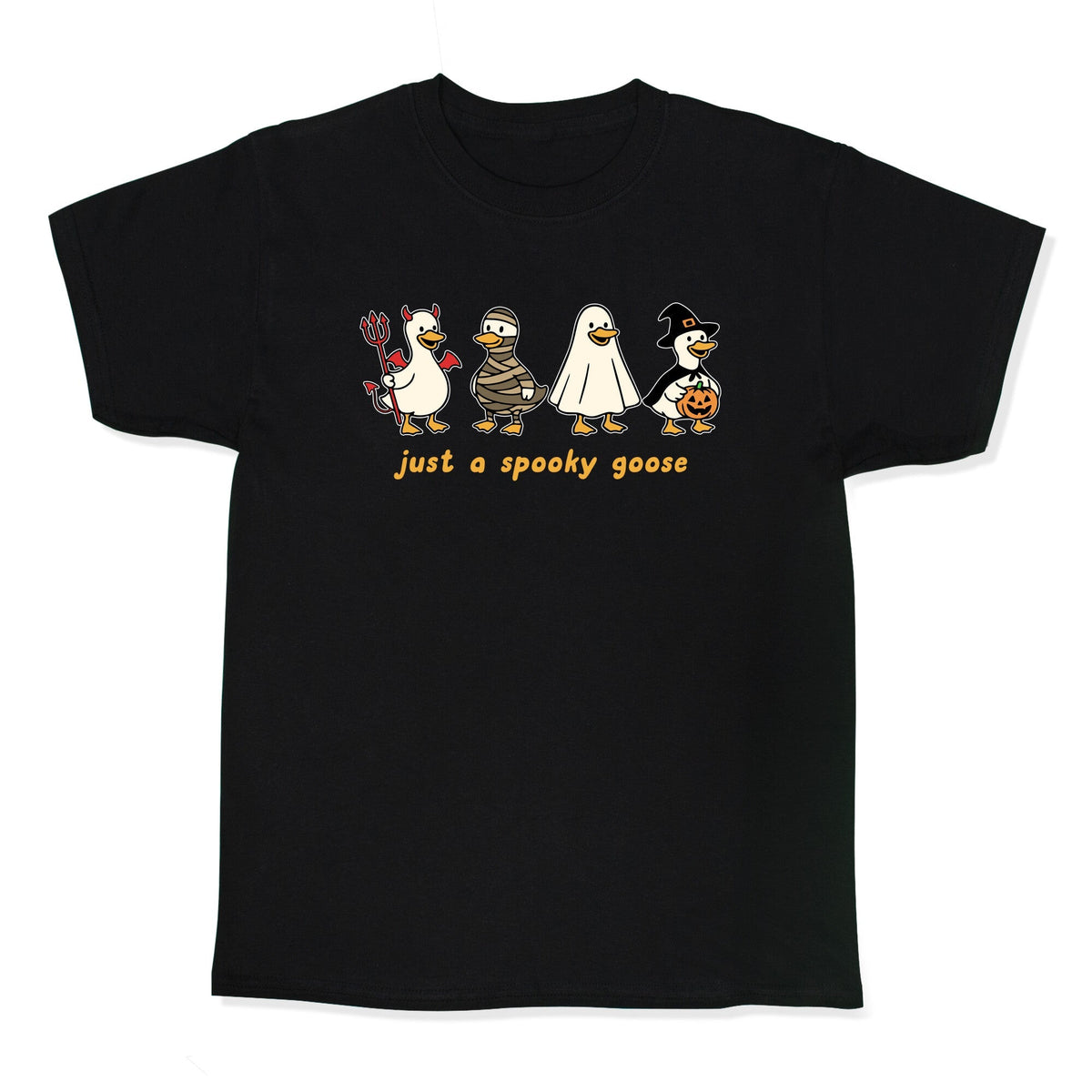 Halloween Just A Spooky Goose Kids Tee Unisex