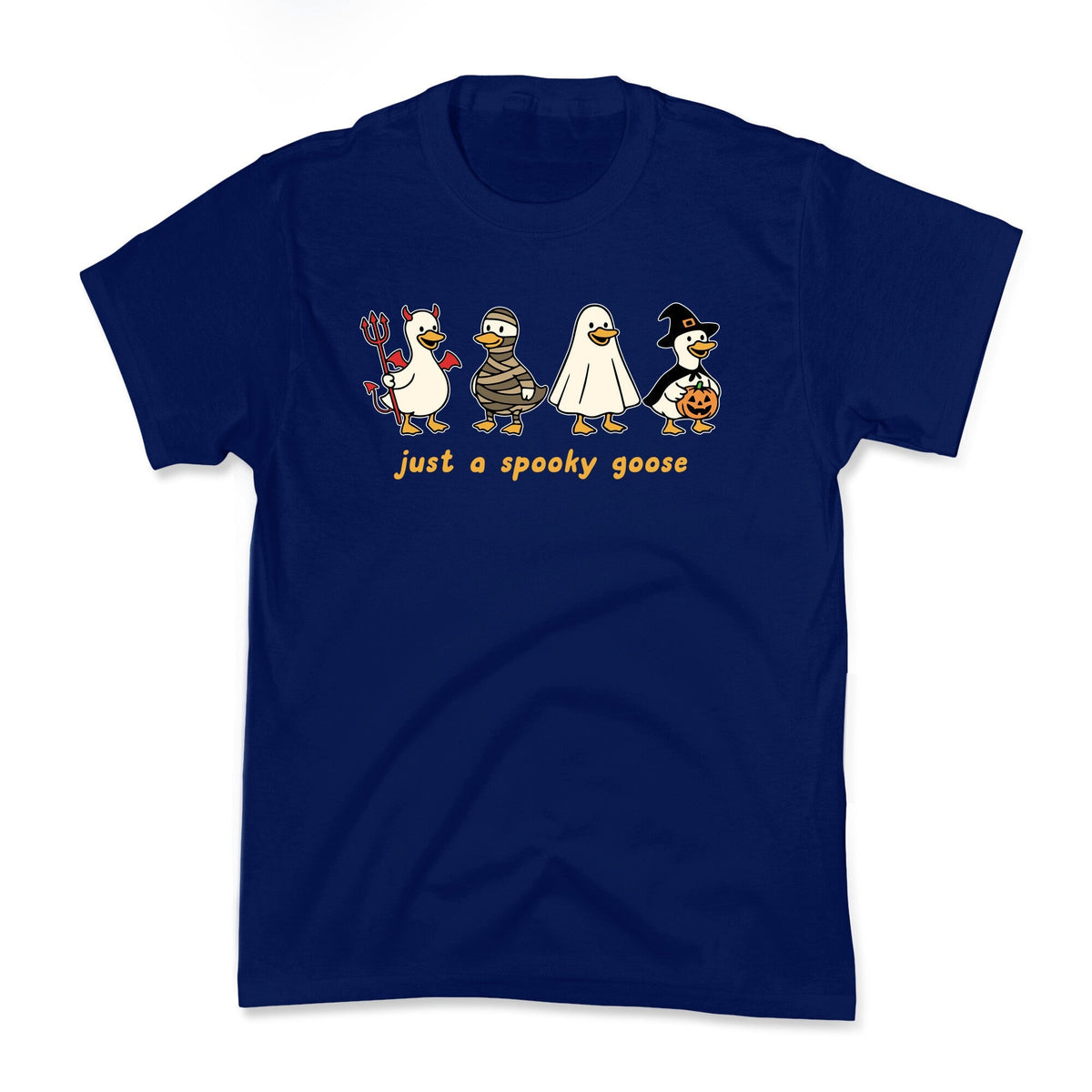Halloween Just A Spooky Goose Kids Tee Unisex