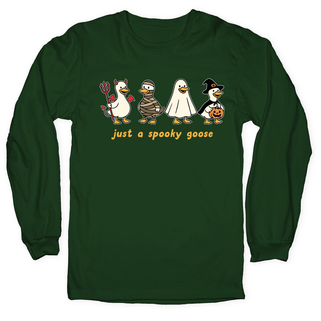 Halloween Just A Spooky Goose Longsleeve Tee Unisex