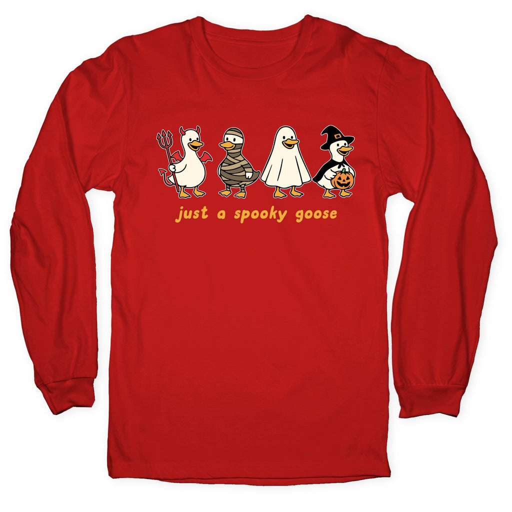 Halloween Just A Spooky Goose Longsleeve Tee Unisex