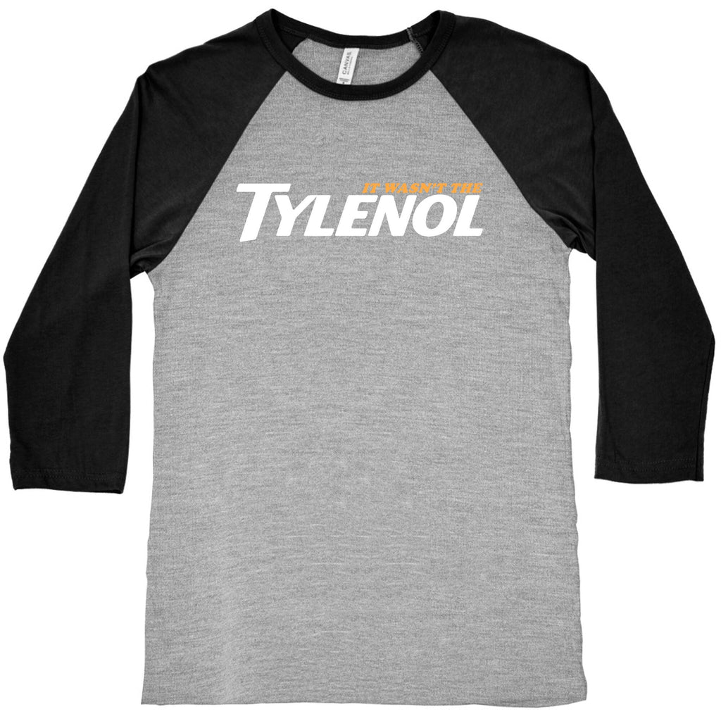 It Wasnt The Tylenol Autism Awareness Baseball Tee Unisex