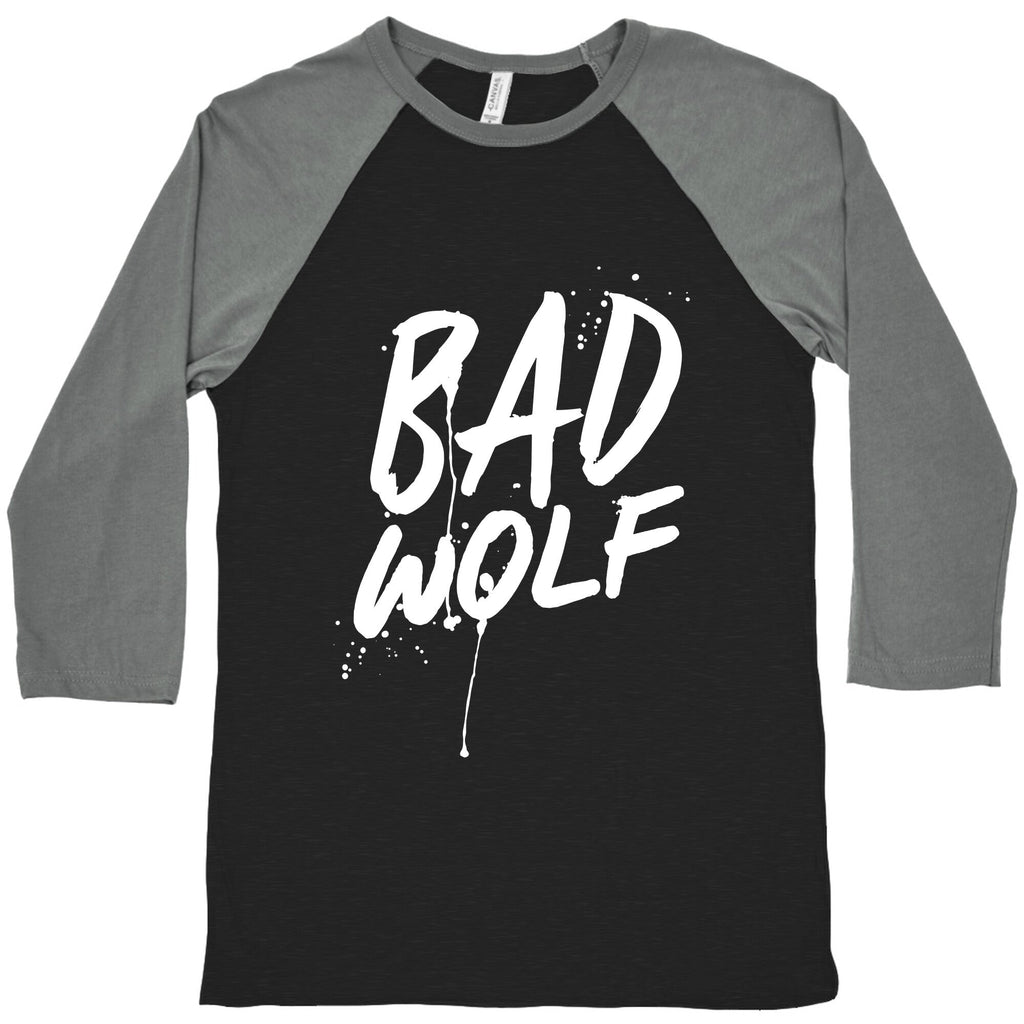 Doctor Who Bad Wolf Baseball Tee Unisex
