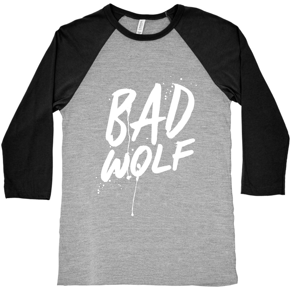 Doctor Who Bad Wolf Baseball Tee Unisex