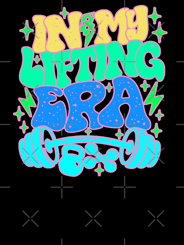 In My Lifting Era T-Shirt Gym Fitness Retro by AstronautMerch
