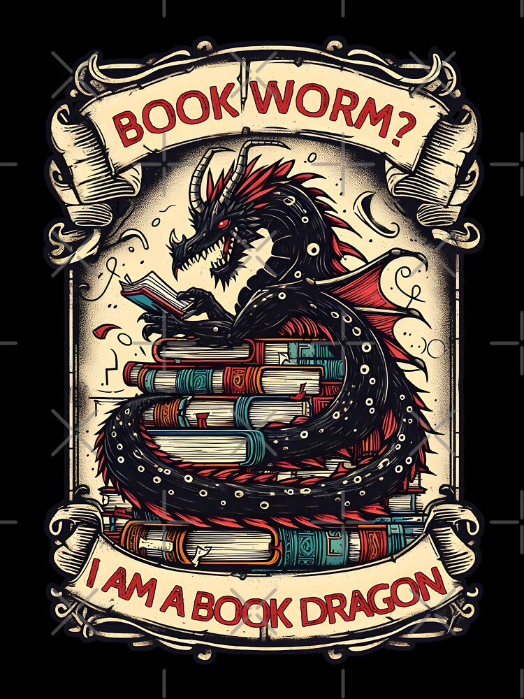 Book Worm? No, I am a Book Dragon by Boardgameo