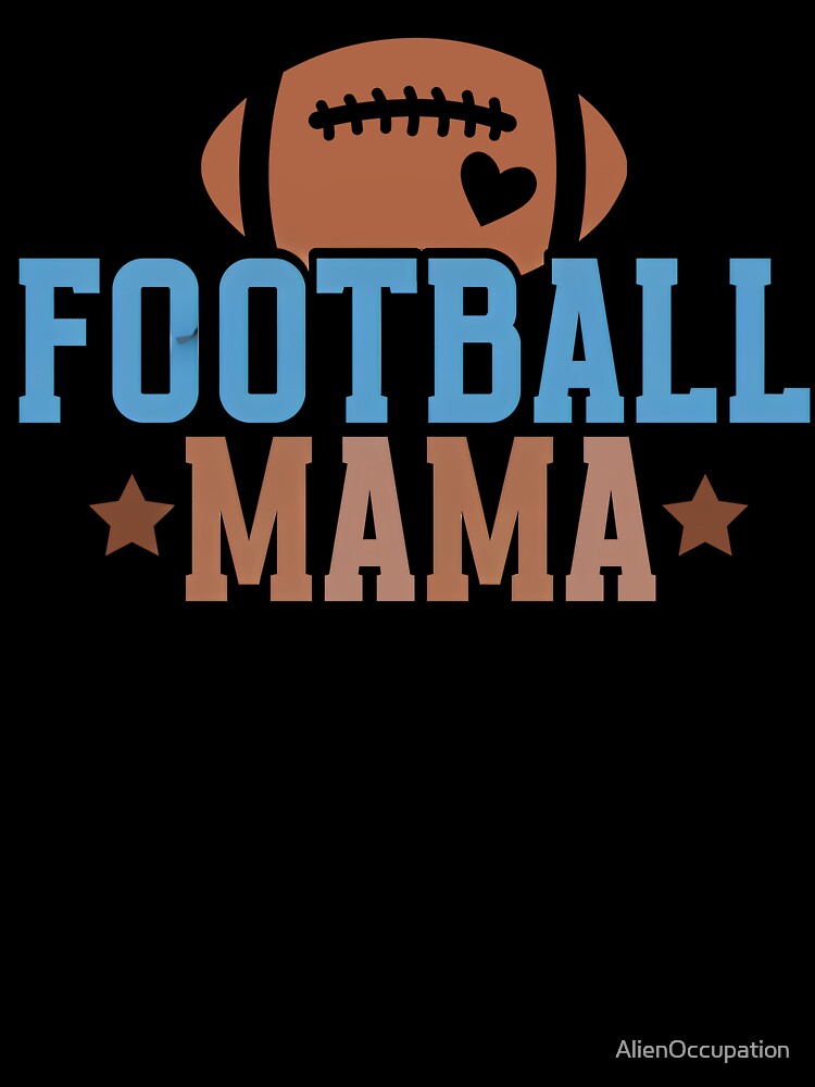Brown and Blue Football Mama by AlienOccupation