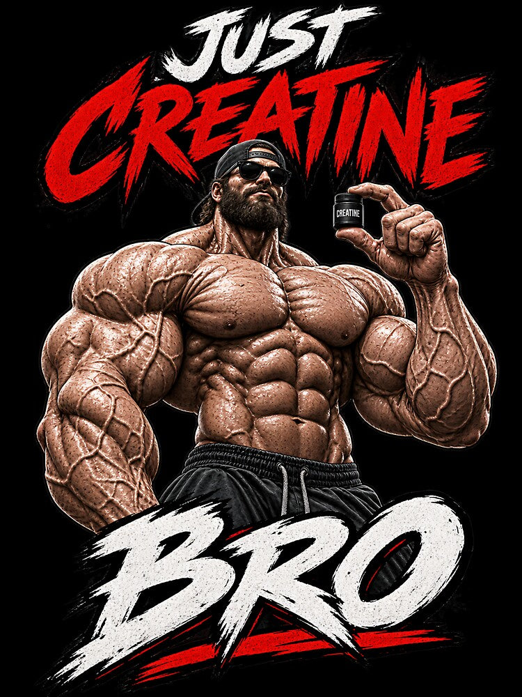 Just Creatine Bro Funny Gym by TeeDropper.com