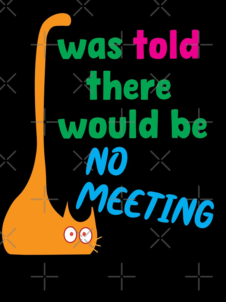 I Was Told There Would Be No Meeting – Funny Programming quote by Sarcastic designs