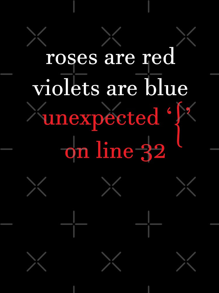 Roses are red.. The programmer version - Funny Programming Jokes - Dark Color by Programming Jokes