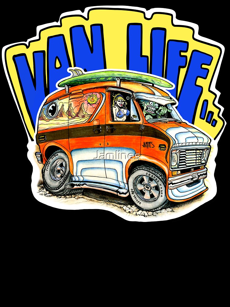 "Van Life" Sticker, Cali by Jamlines