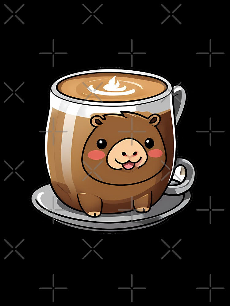 Capyccino Bliss: Caffeine and Capybaras by Mechanical-Artt