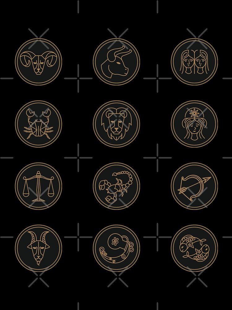 Zodiac Minimalist Monoline Pack by AliCaliDesigns