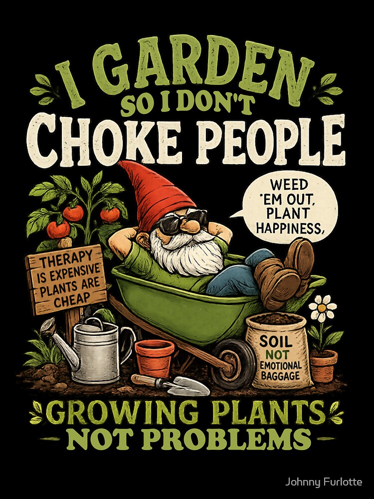 I Garden So I Don't Choke People by Johnny Furlotte