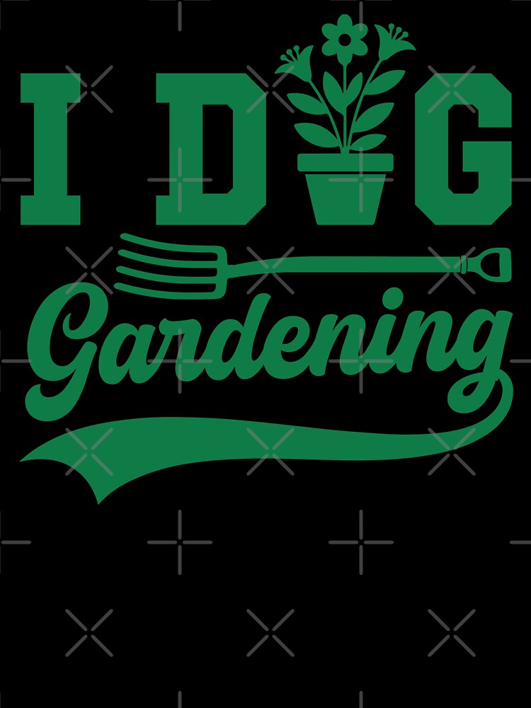 I Dig Gardening Sarcastic Gardener Gift by gunaone-design