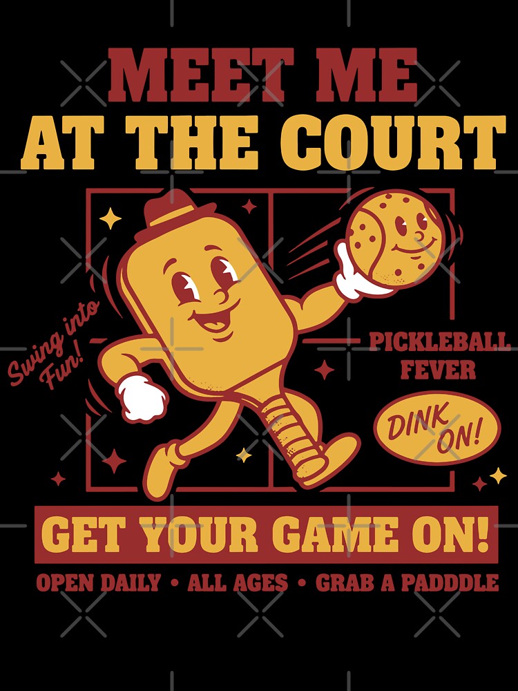 Pickleball Funny Player Meet Me At The Court Love by LuminOrb