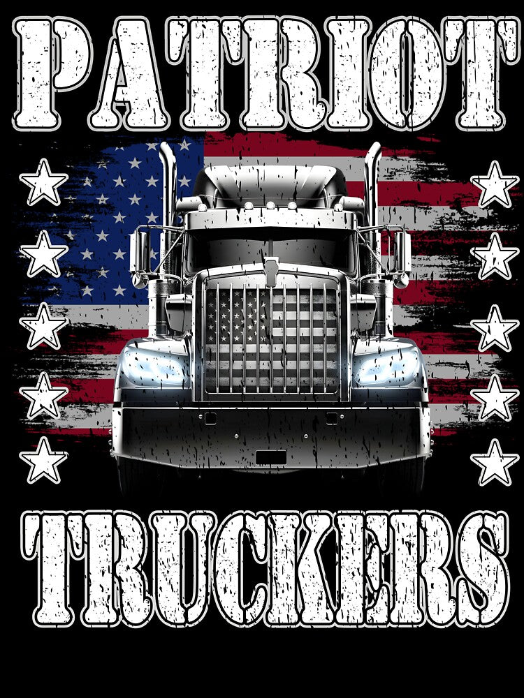 Patriot Truckers American Flag Semi Truck Proud Trucker USA Truck Driver freedom trucker liberty democracy cool truckers by Jt41