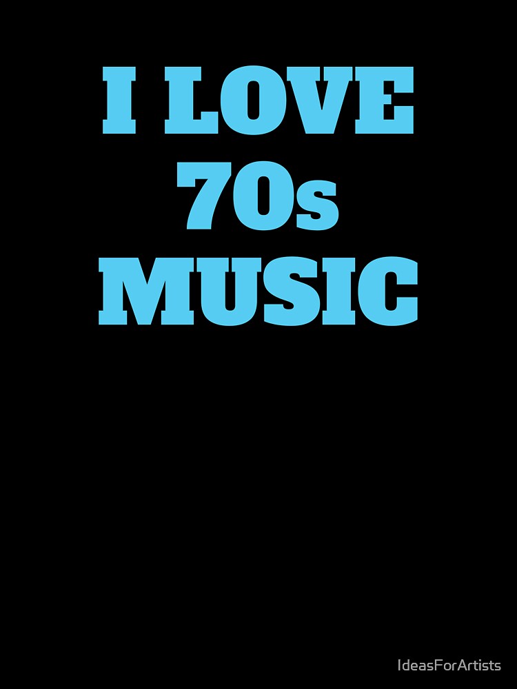 I love 70s music purple retro nostalgia blue text by Inspirationmotivation