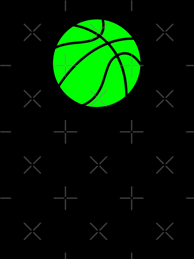 Minimalist Lime Basketball Graphic by pattern-archive