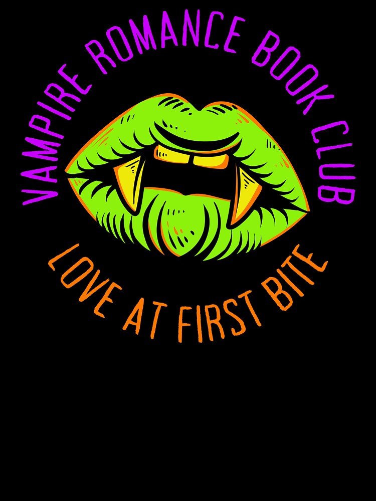 Vampire Romance Book Club Fangs Graphic by feralheartsclub