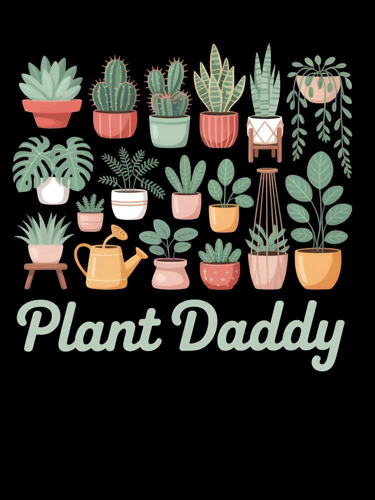 Plant Daddy, Cute Houseplant Lover, Funny Plant Dad Botanical Garden Gift by Zizo-DR44